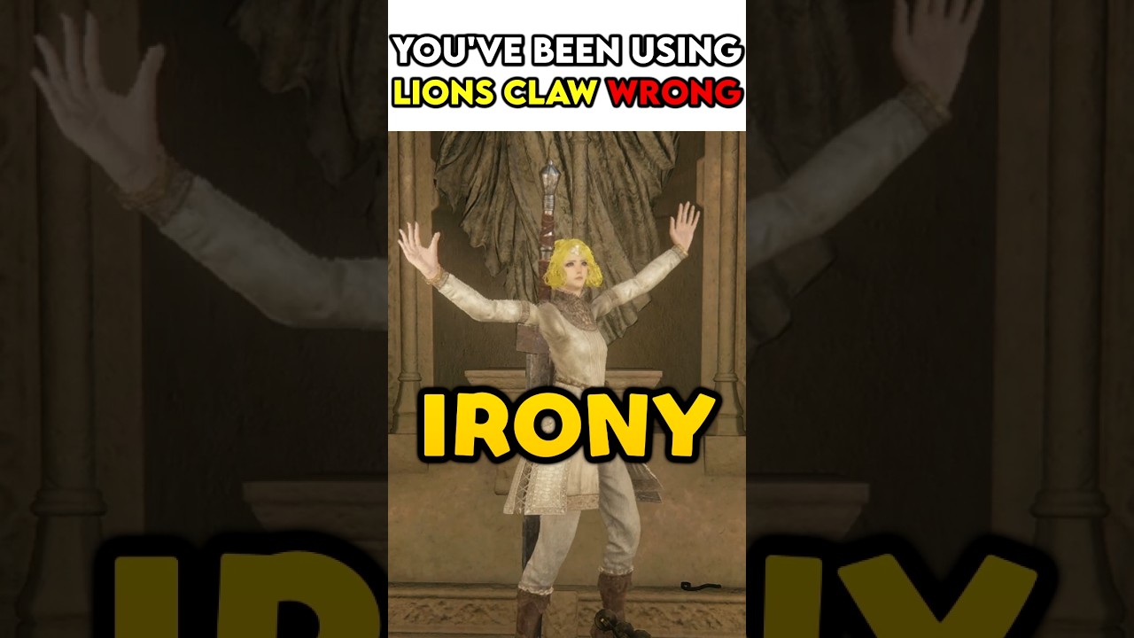 The REAL Way To Use LION'S CLAW  #eldenringshadowoftheerdtree #gaming #fromsoftware