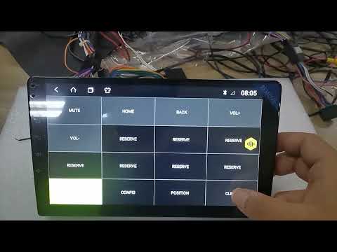 How to Set the Touch Panel Key button on Topway TS18 TS10 Platform Car Navigation Datong Technology