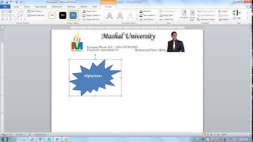 Ms Office 2010 Word Part 22) Insert Menu in Dari / Farsi Omar Akbari