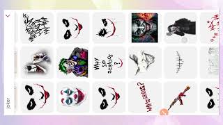 Create a joker face mask photo editing screenshot 5