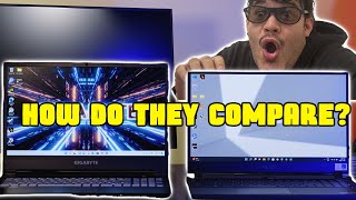 BUDGET vs INTERMEDIATE GIGABYTE Laptops COMPARED!! -  A5 K1 vs. AERO 5 XE4