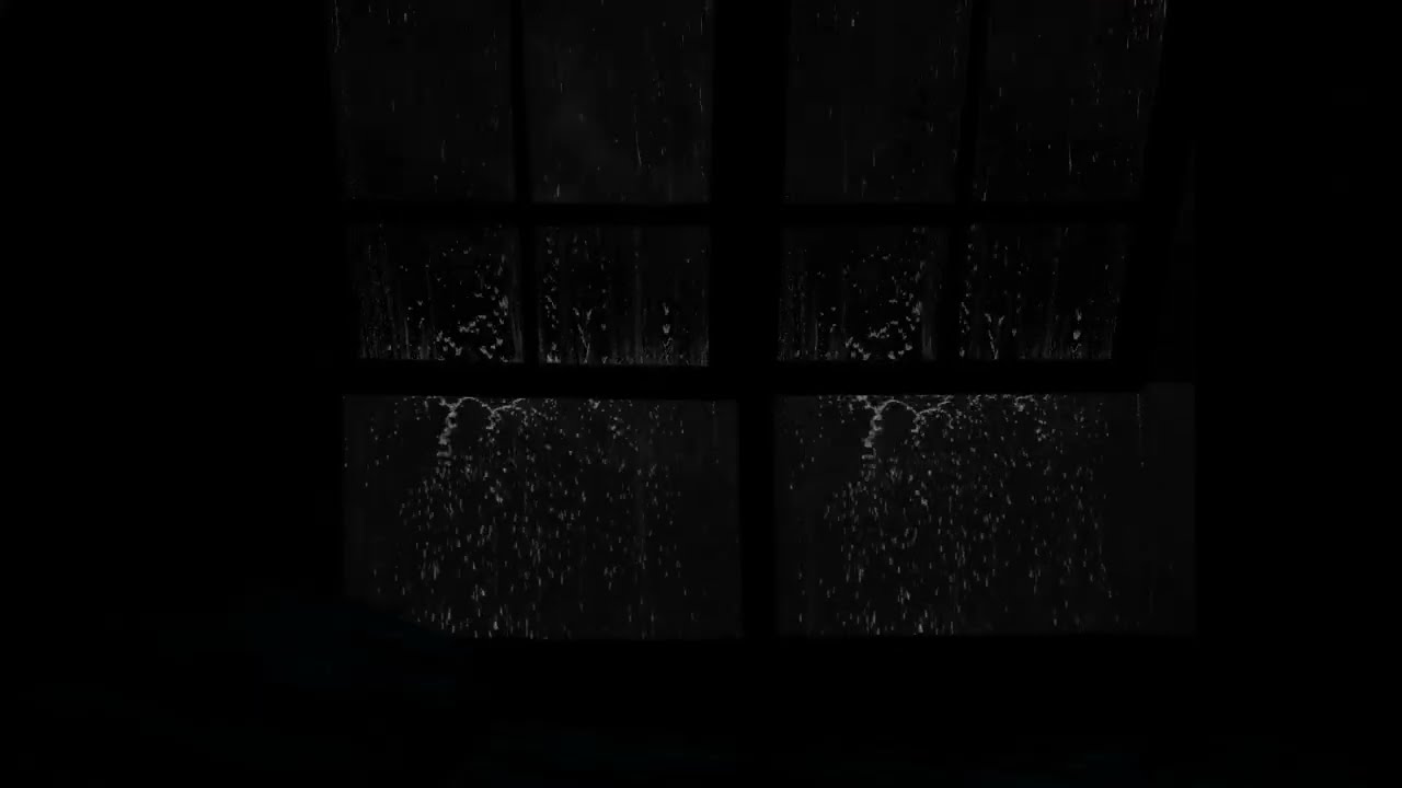 Dark Norwegian Cabin Rain 🌧️ | Regnlyder i Mørk Fjellhytte | Fall Asleep Fast | No Ads