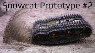 3D Printed Snowcat on Sand  Will it Survive?