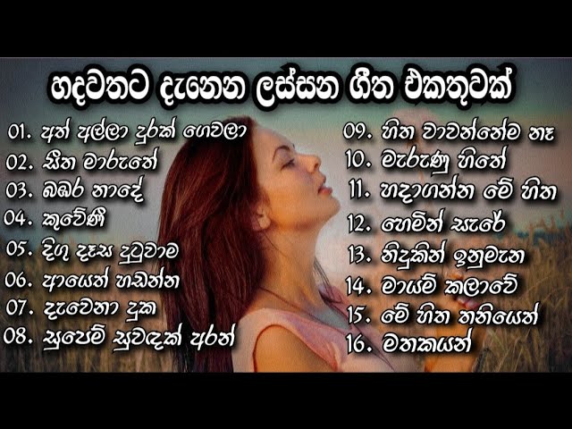 Best Sinhala Songs Collection || හදවතට දැනෙන ගීත එකතුවක් || (Best Sinhala Songs) class=