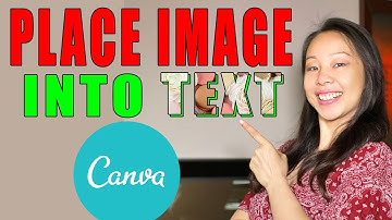 How To Place An Image Into Texts Using Canva