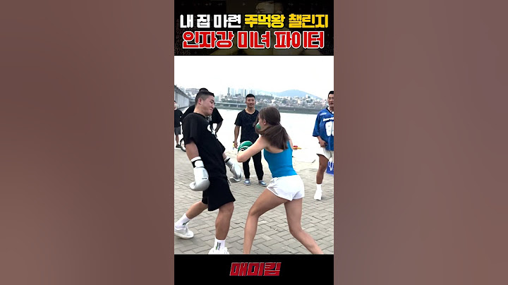 주먹왕 챌린지! 인자강 미녀파이터 (#김동현 #한강시민공원 #스트레스)