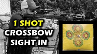 Sight In Your Crossbow with ONE SHOT