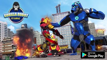 Ultimate Gorrila Robot Transformation Game I Game Play