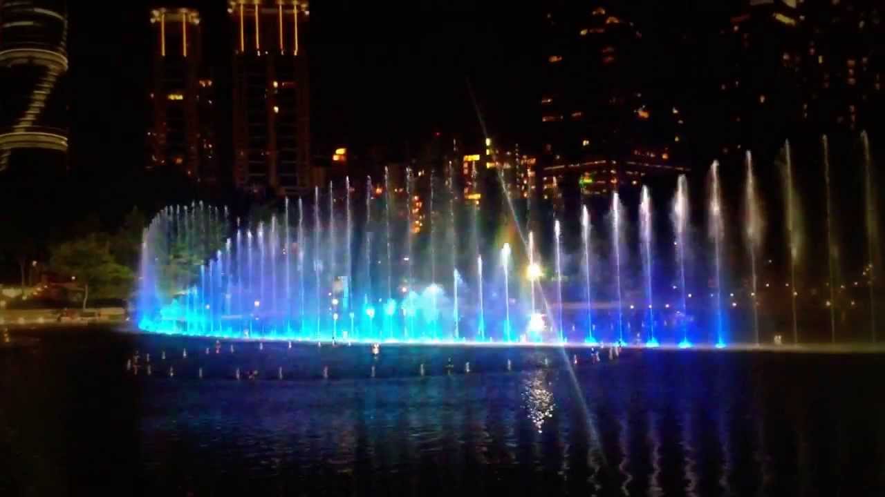 KLCC water fountain show YouTube