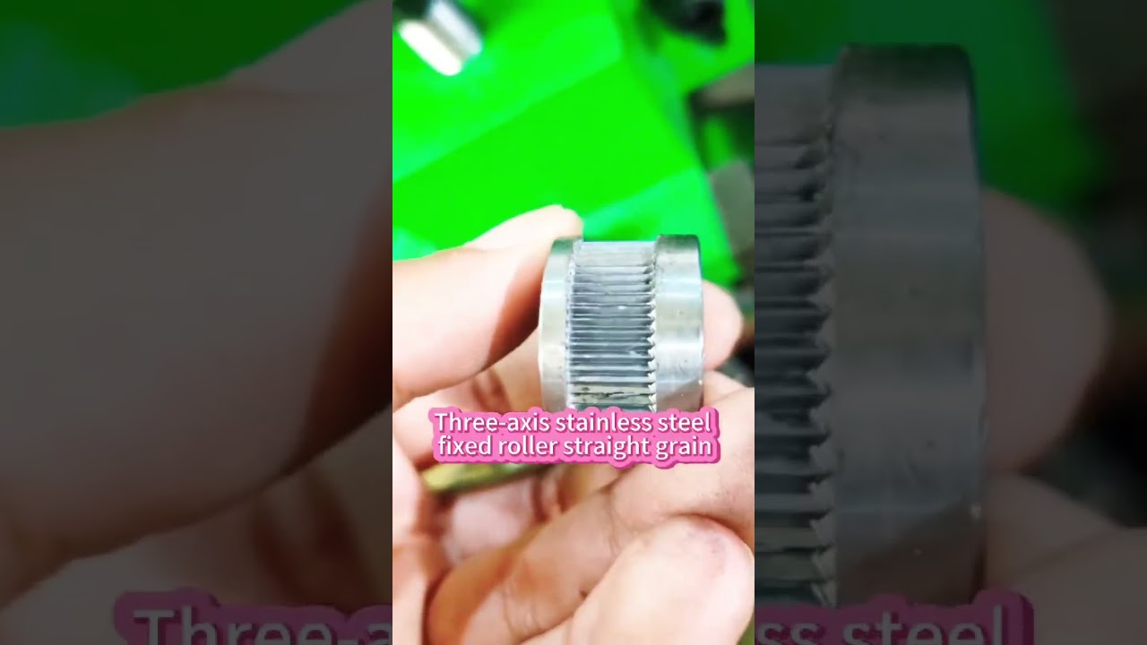 Three-axis stainless steel fixed roller straight grain 