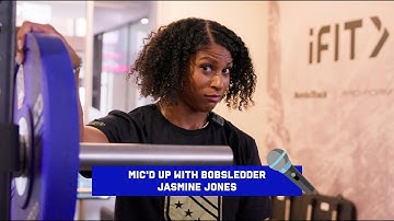Bobsledder Jasmine Jones mic