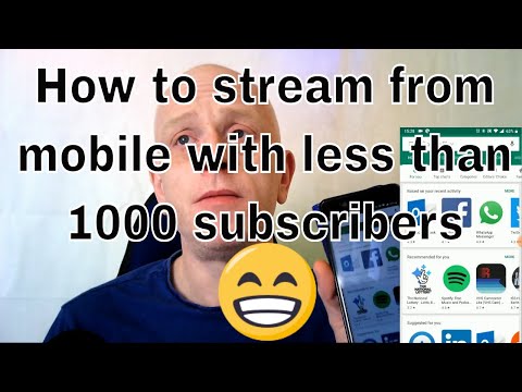 How To Live Stream On Youtube With Less Than 1000 Subscribers From Your Phone