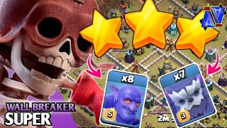 ATTACK TH 14 dengan kombinasi YETI BOWLER, Wall BREAKER SUPER TROPS COC indonesia Askaralif