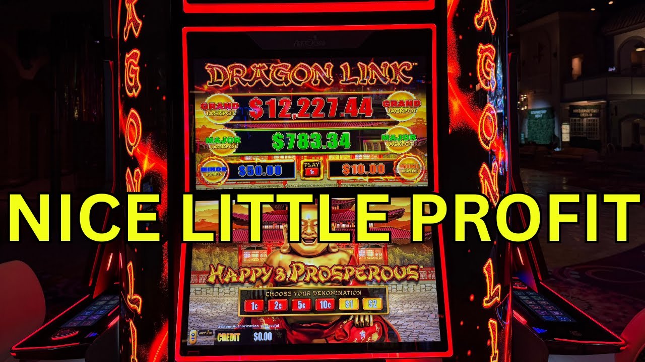 Big Win On Dragon Link Happy And Prosperous!