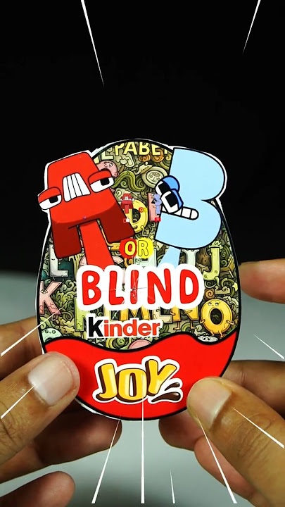 A Or B (Alphabet Lore) Sprunki OC Phase 4 Blind Kinder Joy #sprunki #papercraft #alphabetlore