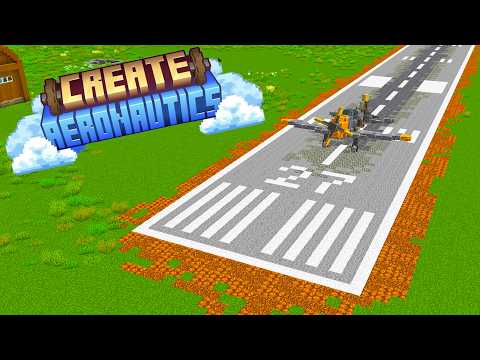 Building an AIRFIELD for my PLANES in Create Mod