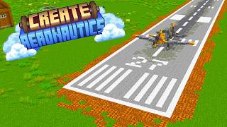 Building an AIRFIELD for my PLANES in Create Mod