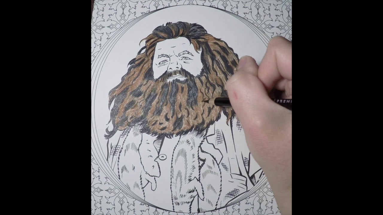Hagrid Coloring Time Lapse!!