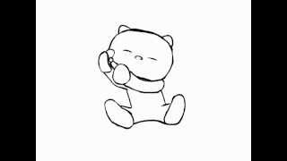 Hello Kitty Bow Tie - hand drawn 2D animation Hello Kitty Bow Tie - hand drawn 2D animation