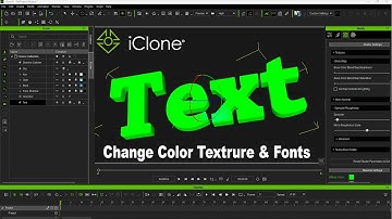 How to Create Text In iClone - Write 3D Text And Change Font Color In iClone (Quick Tutorial)