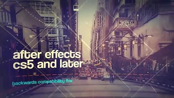 Modern Urban Parallax Slideshow Opener AE Template & Energy Future Bass Royalty Free Music