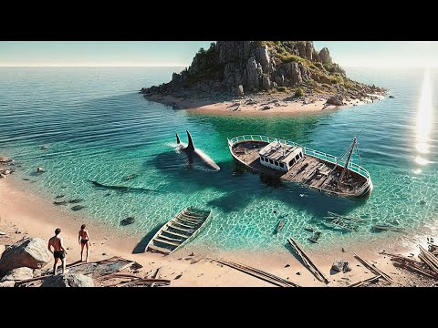 المكان الوحيد للهروب الزوجين من اسماك القرش هي جزيرة تغرق تحت المياة كل ليلة المكان الوحيد للهروب الزوجين من اسماك القرش هي جزيرة تغرق تحت المياة كل ليلة