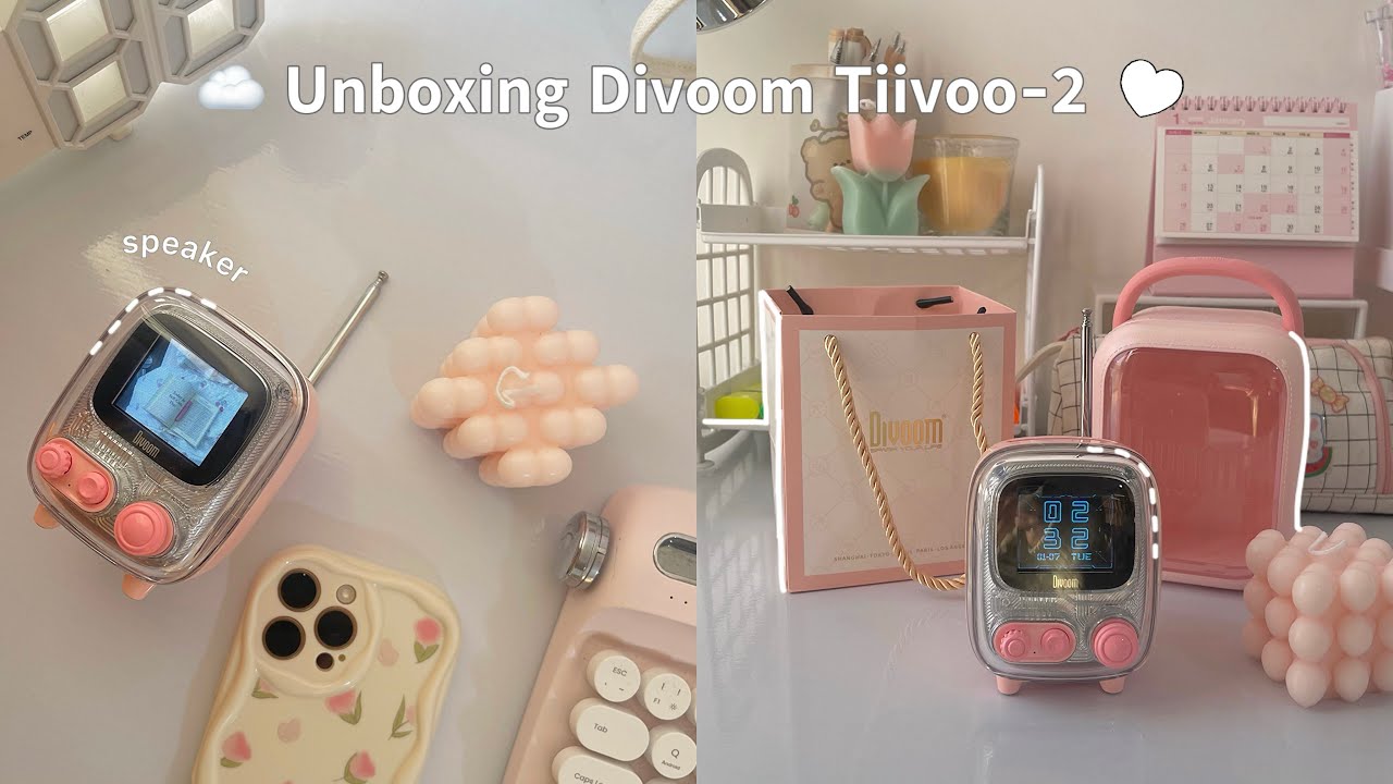 Unboxing Divoom Tiivoo 2 Bluetooth Speaker & kawaii Gadget