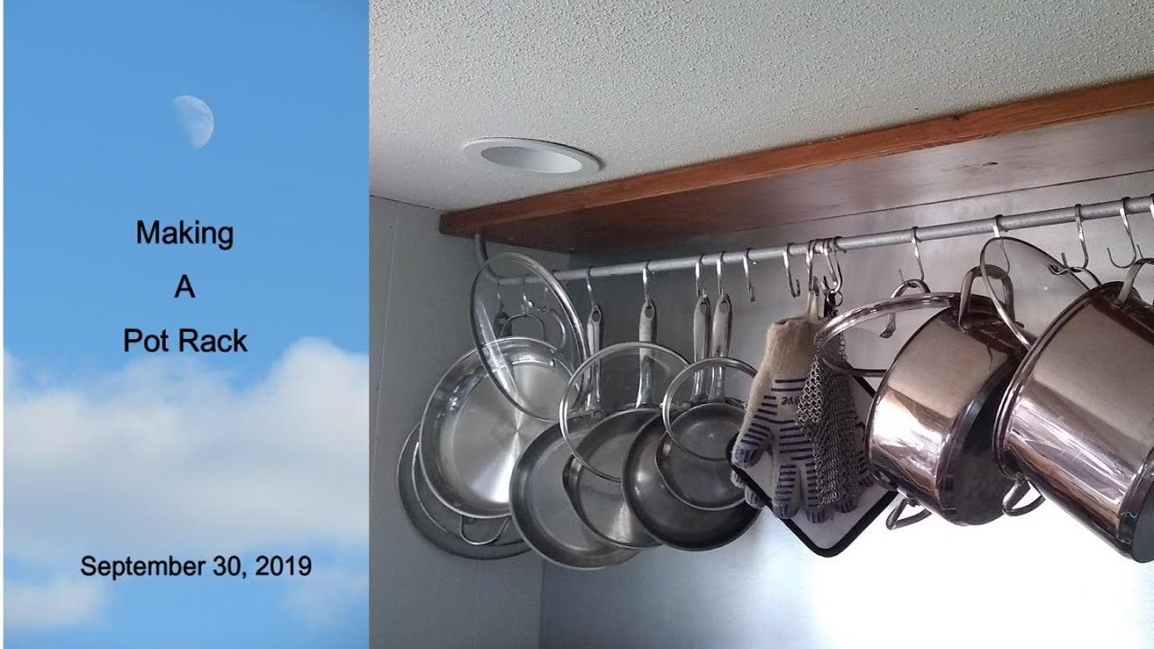 How to DIY A Stunning European Cottage Pot Rack - Open Doors Open