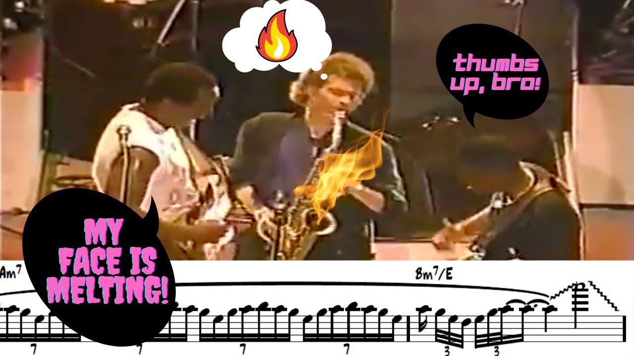When The Saxophonist Breathes Pure FIRE! David Sanborn "Chicago Song" LIVE Transcription 1990