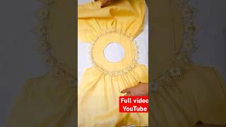 Stylish Round yoke baby frock   New designs 2025 #shortvideo #fashion