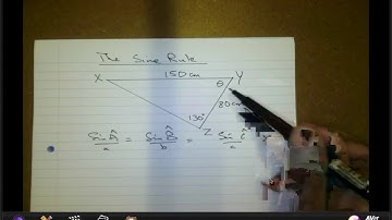 Using the sine rule to calculate sides and angles
