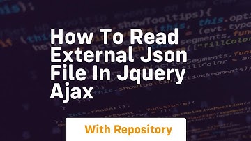 How to read external json file in jquery ajax