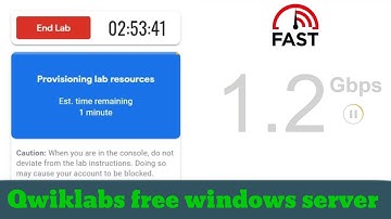 Qwiklabs 180 minutes free RDP | AWS free RDP| 1Gbps internet with Windows Server