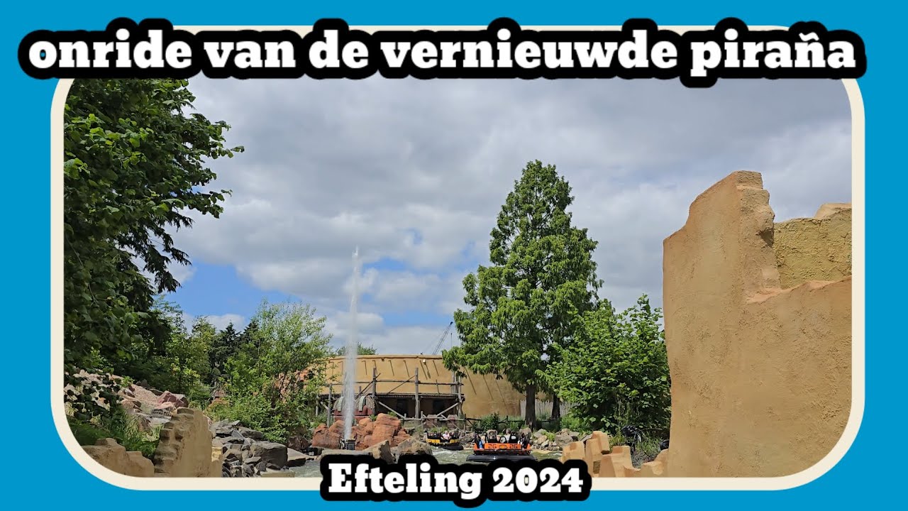 Onride van de vernieuwde piraña [Efteling 2024]