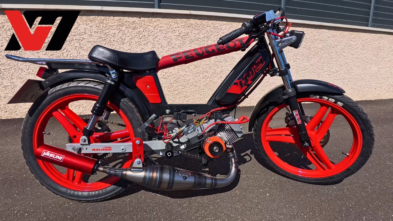 Montage et Essai Pot Echappement YASUNI Peugeot 103