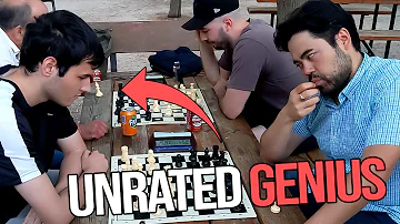 Playing Unrated Genius in Madrid Park During Candidates