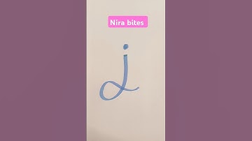 DRAWING A CURSIVE LETTER J ✍️capital letter| LETTERING| DOODLE ART FOR BEGINNERS #shorts #viral #fyp