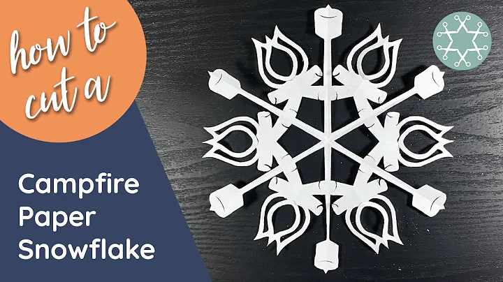 Campfire & Marshmallow - Time-Lapse Video - Paper Snowflake Art - 25 Days of Snowflakes