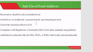 Food AdditiveS