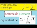 Intgration equivalent simple de somme des racines de k  somme de riemann  cool prpa post bac