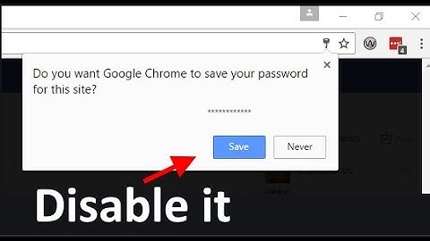 Disable Chrome save password prompt