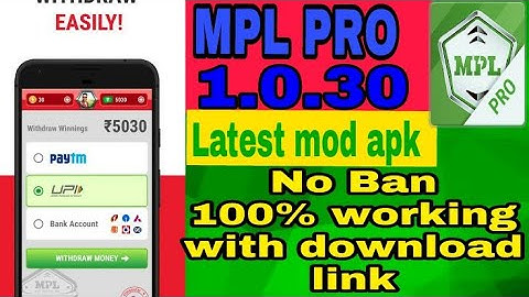 MPL PRO 1.0.30 LATEST //MOD APK VERSION //NO BAN//100%WORKING