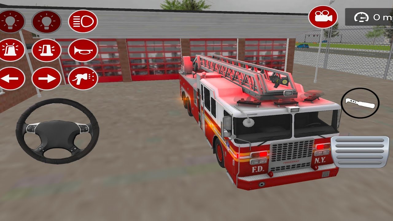 Real Fire 🔥 Truck 🚒 Driving Simulator - FireFighting -Android gameplay ...