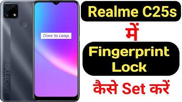 How to set fingerprint lock in Realme C25s || Realme C25s me fingerprint lock kaise lagaye ||