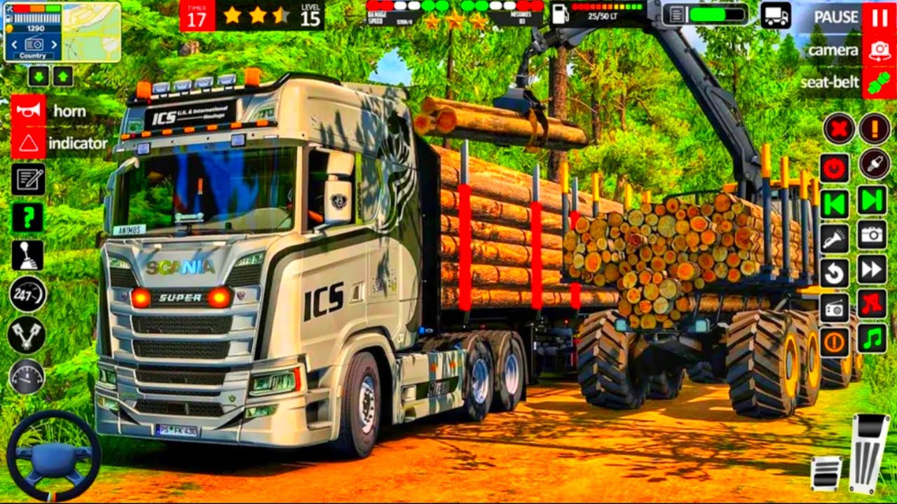 Heavy Cargo Transport Truck Simulator 3D Game । Cargo Truck Simulator 3D Gameplay 