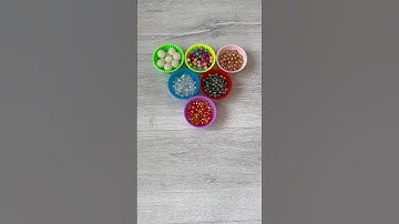 Beads Go Back — Reverse ASMR🤹🏻‍♀️🌈😜🫟 #marble #colors #beads #asmr #reverse #shorts