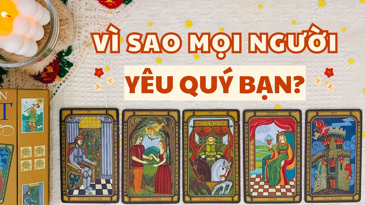 Tarot chọn tụ | 🌹☀️ Vì sao mọi người yêu quý bạn?