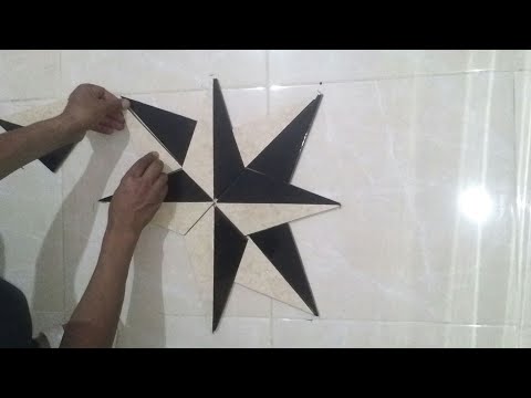 أسرع طريقة لعمل نجمة ثلاثية الأبعاد للمبتدئين للسيراميك أو الزليج المغربي  3