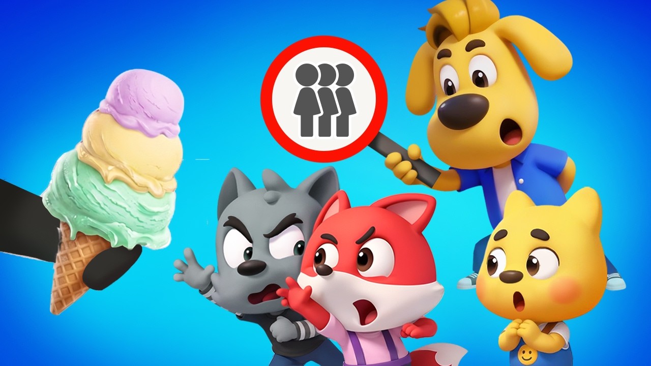 Let's Line Up! | Public Manners for Kids | Educational Cartoon | Sheriff Labrador