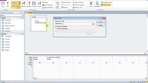 Tài liệu tự học MS Access-Bài 13 Câu truy vấn tạo bảng   Make table query